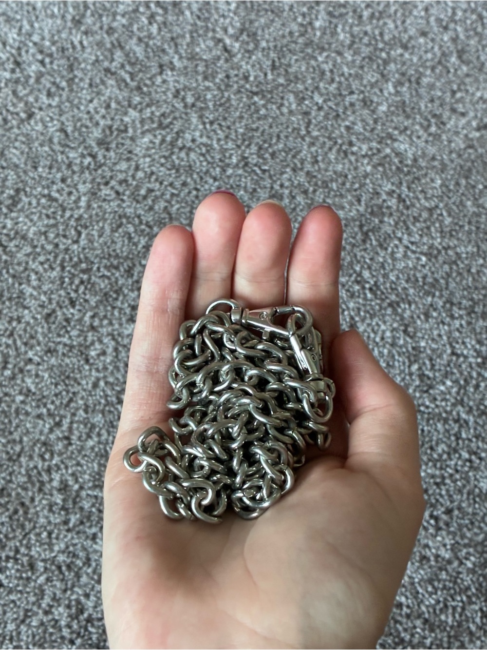 Silver-Tone Wallet Chain